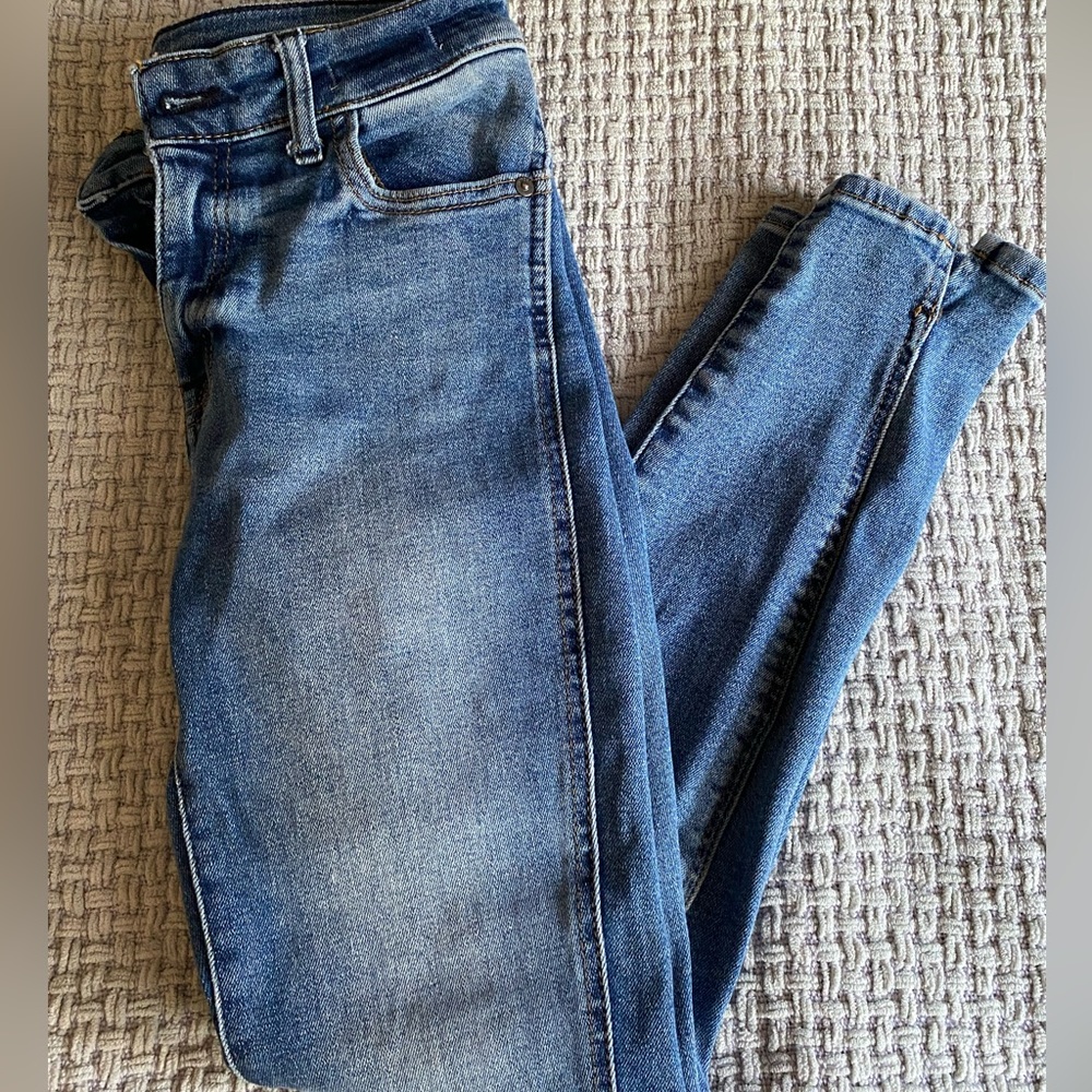 m1858 Split Hem Skinny Jeans